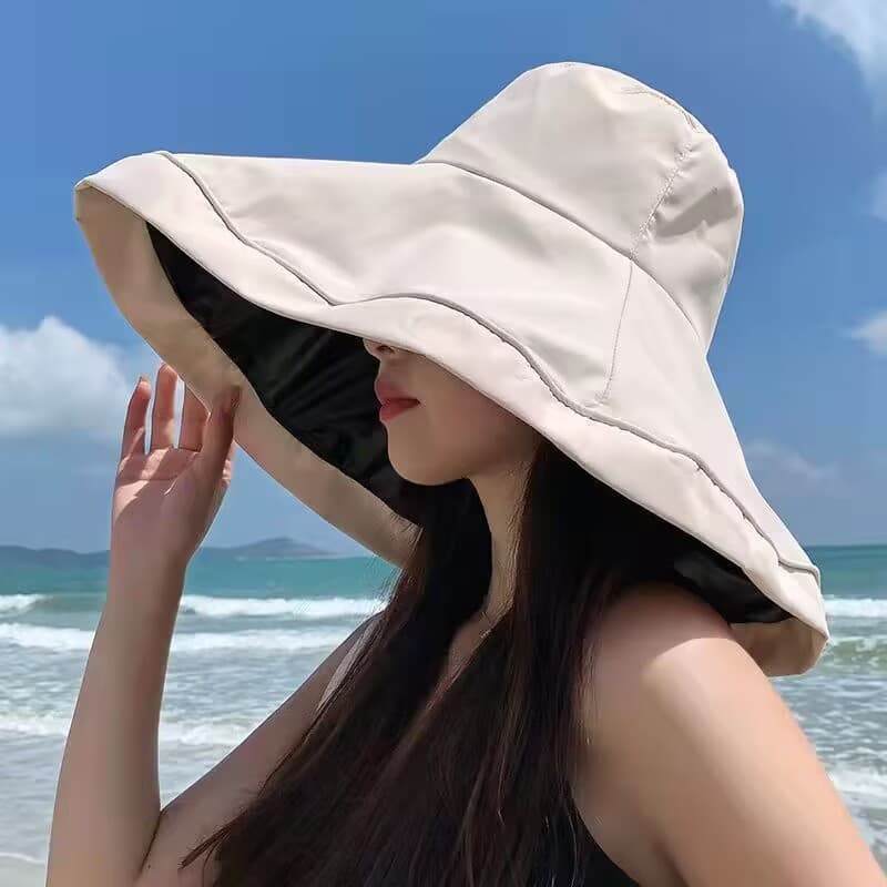 アウトドア 帽子 ハット 海辺の日差しガード つば広ハット