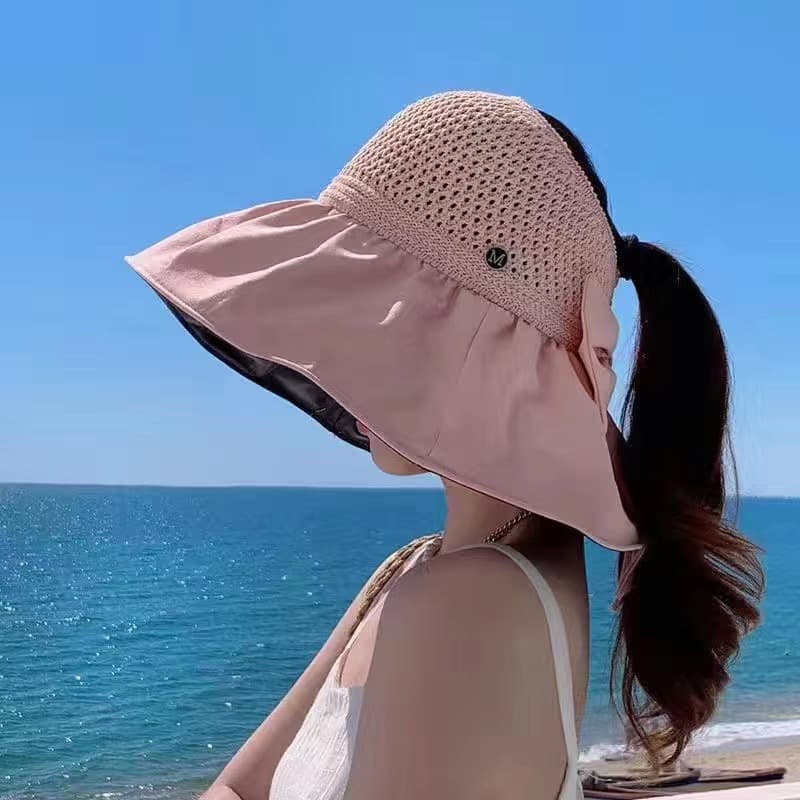 アウトドア 帽子 ハット 優美リボン付きハット