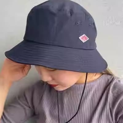 アウトドア 帽子 あご紐付き 遮光バケットハット