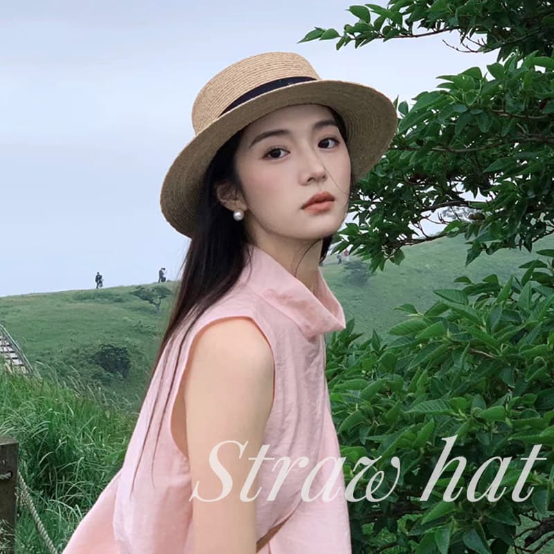 アウトドア 帽子 麦わら帽子 女性用 日除け 熱中症対策 小顔効果