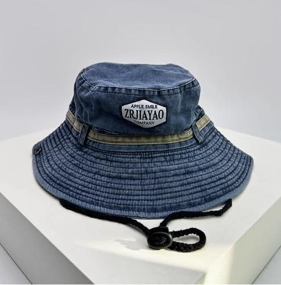 アウトドア 帽子 山岳刺繍ワイドブリムハット