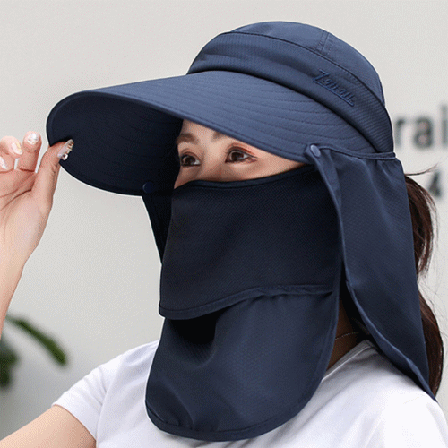 アウトドア 帽子 女性用多機能日除け帽子 紫外線対策 農作業にも