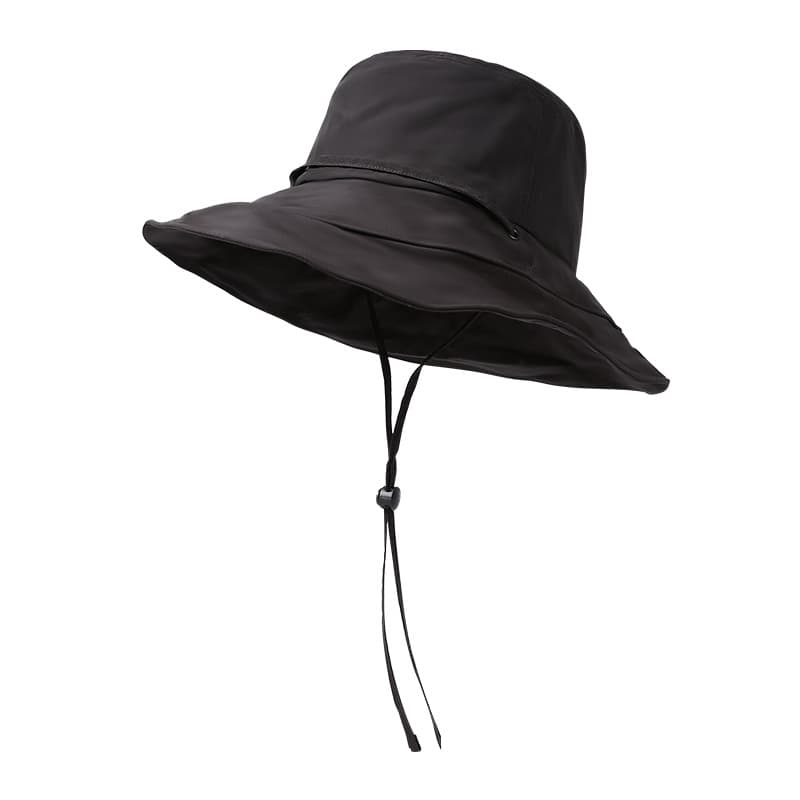 アウトドア 帽子 紐付き日よけ広つばハット