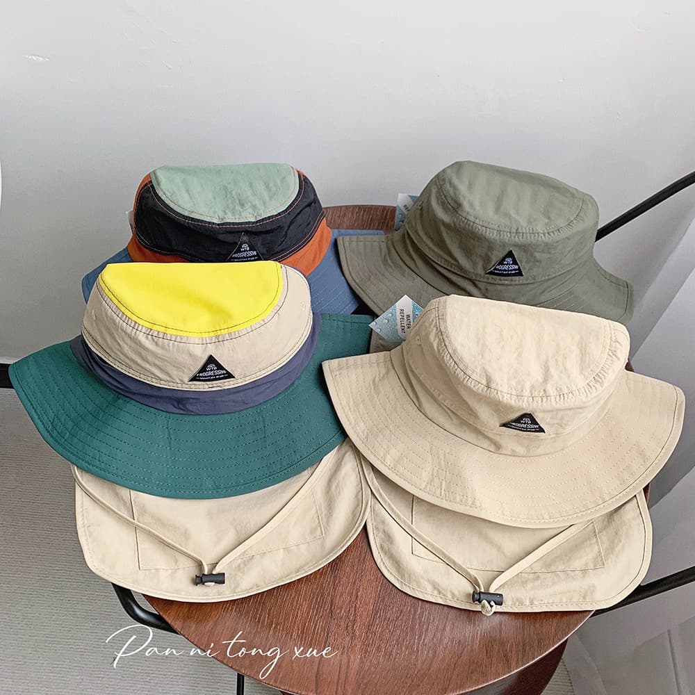 アウトドア 帽子 冒険家の首筋ガードハット
