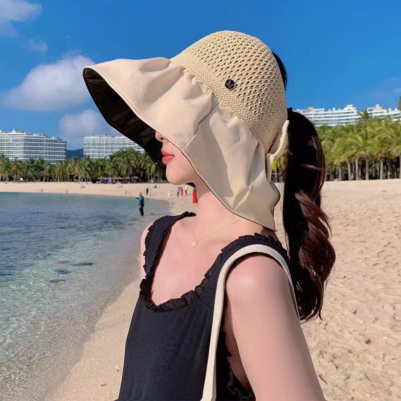 アウトドア 帽子 ハット 優美リボン付きハット