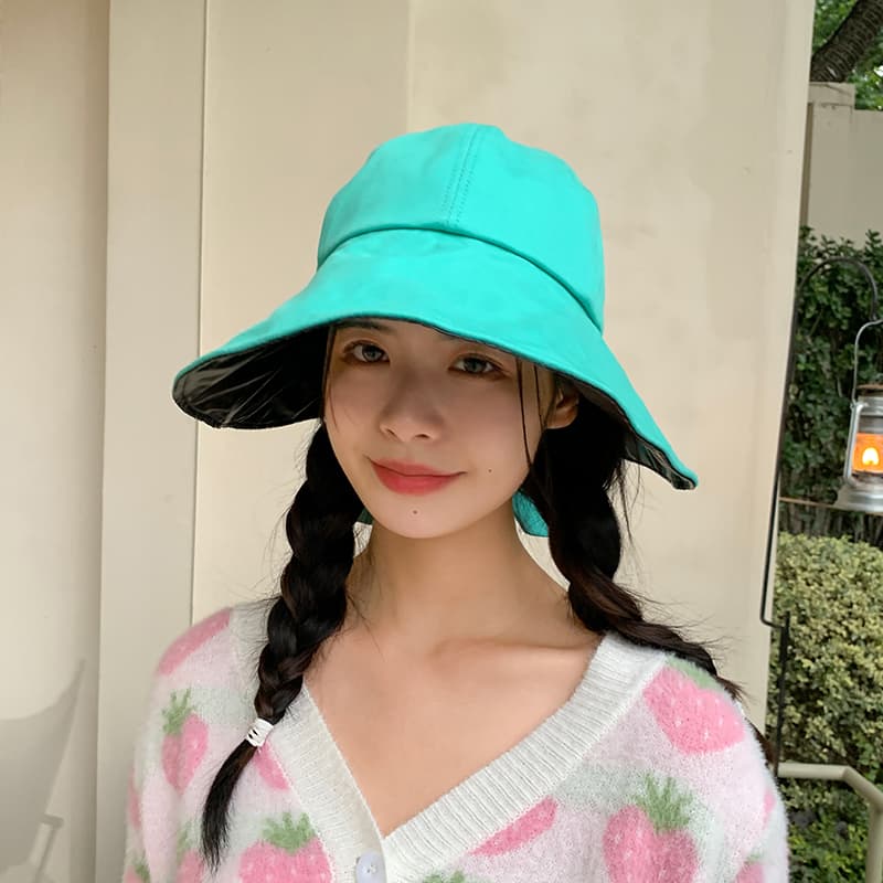 アウトドア 帽子 ハット 優美リボン結び日除けハット